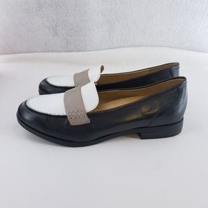 Naturalizer Black White Veronica Leather Sz 5.5M